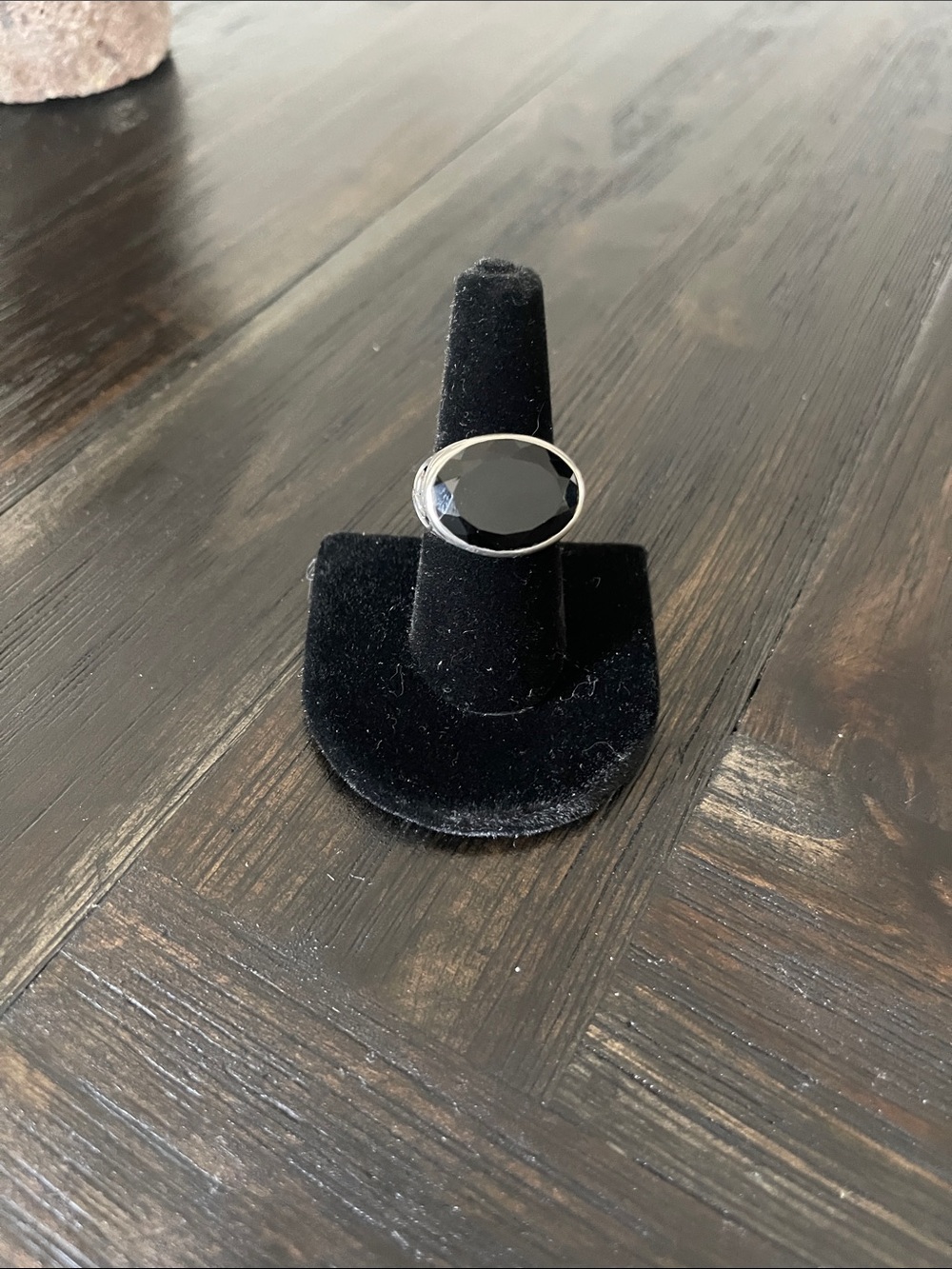 Silpada Black Chalcedony Silver  filigree Ring - Elegant Women's Statement Ring